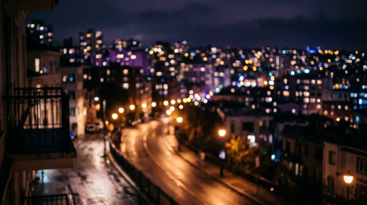 Night city atmosphere